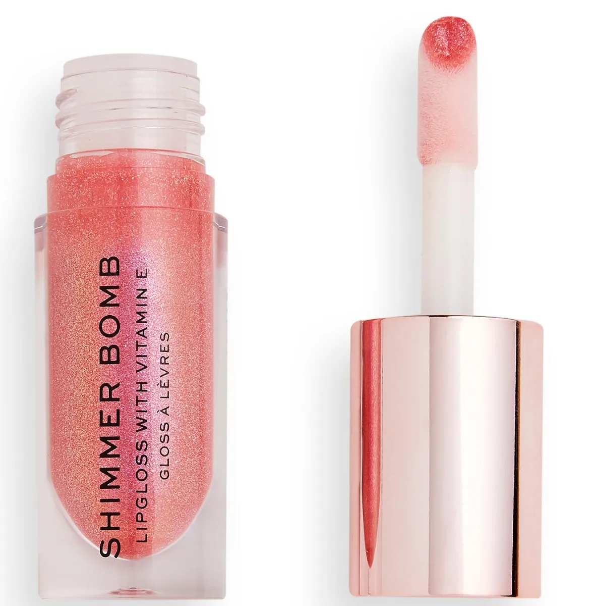 Luciu de buze Shimmer Bomb Daydream Pink, 4.5ml, Makeup Revolution 