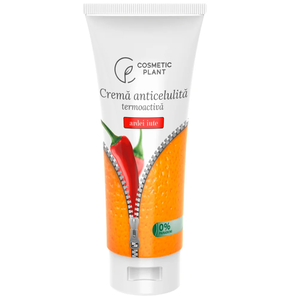 Crema anticelulita cu ardei iute, 200ml, Cosmetic Plant