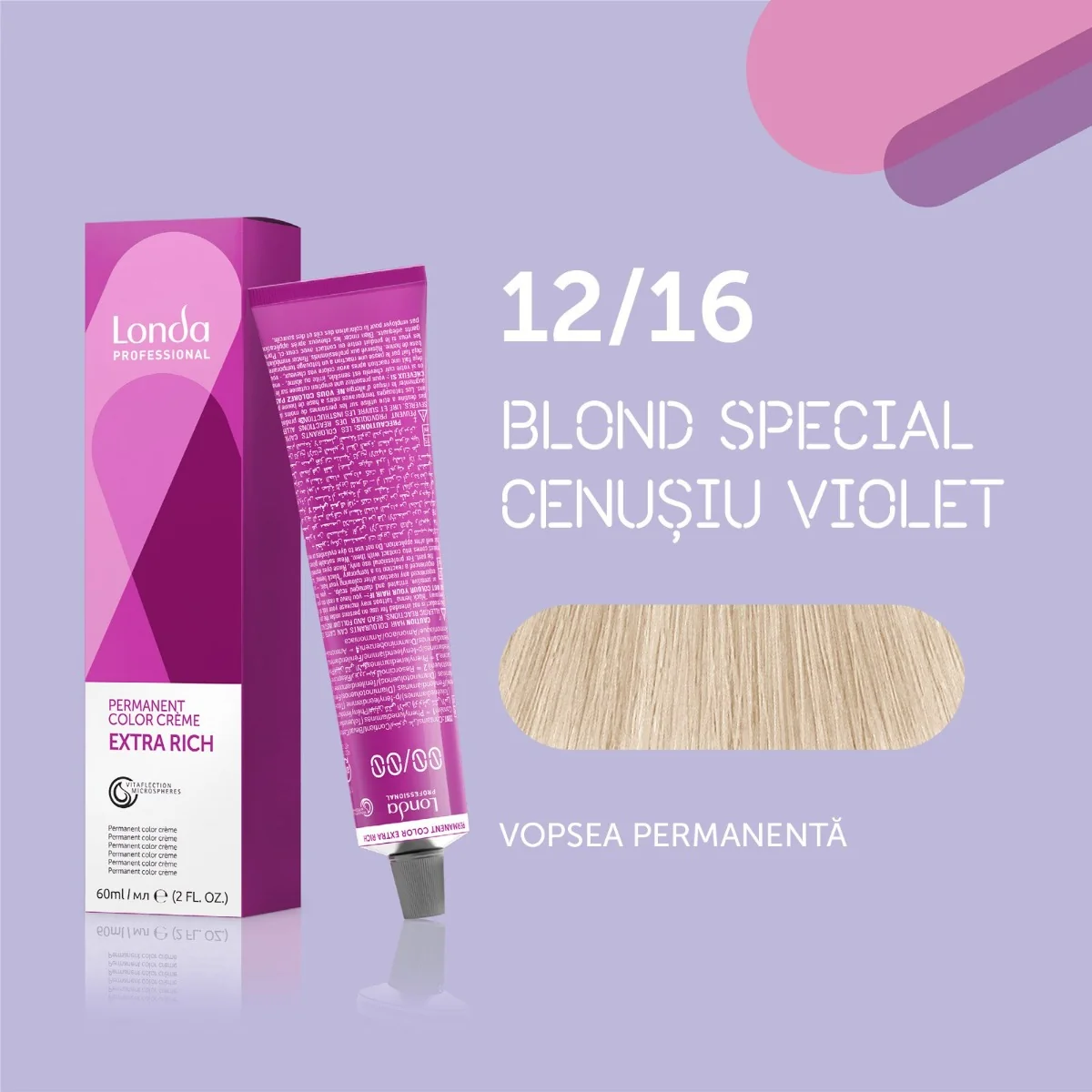 Vopsea permanenta 12/16 Extra Rich, 60ml, Londa Professional 