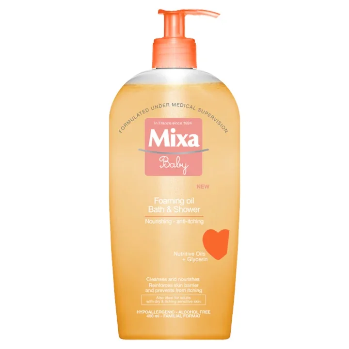 Ulei nutritiv pentru dus si baie 2in1, 400ml, Mixa