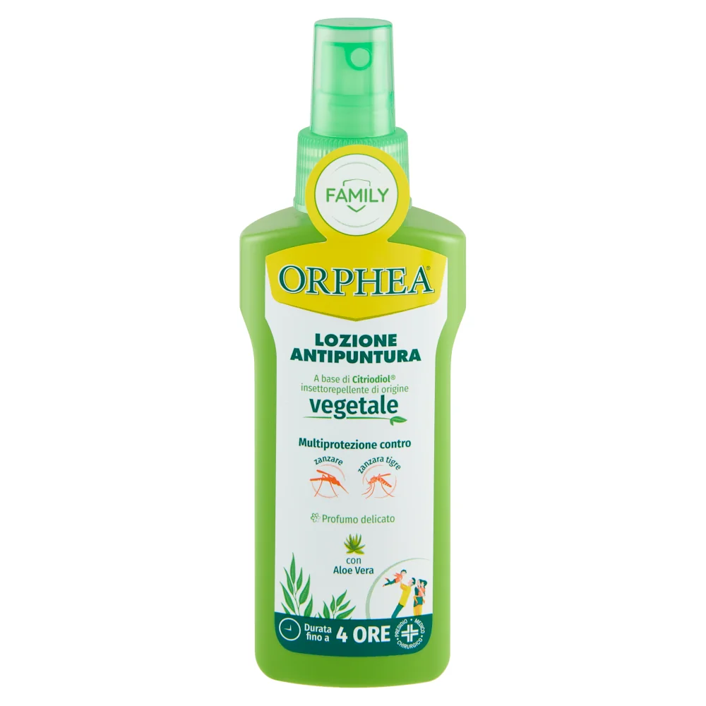 Lotiune naturala antitantari/insecte cu citriodiol si aloe pentru intreaga familie, 100ml, Orphea