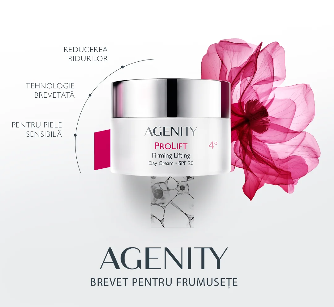 AGENITY gama completa dermatocosmetice anti-imbatranire piele sensibila AGENITY gama completa dermatocosmetice anti-imbatranire piele sensibila