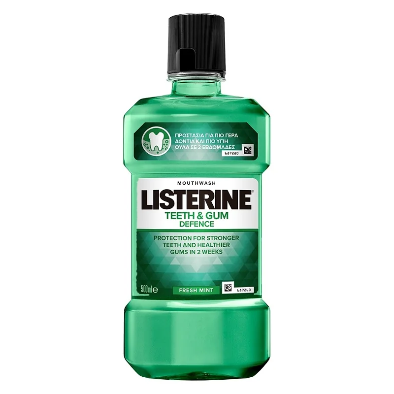 Apa de gura Teeth and Gums Defence, 500ml, Listerine