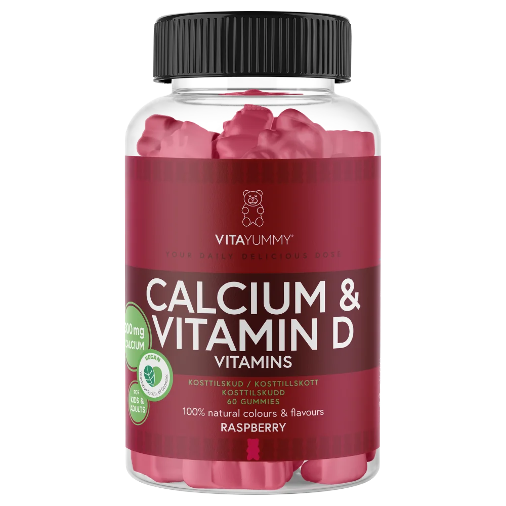 Calciu + Vitamina D ursuleti gumati vegani, 60 jeleuri, Vitayummy