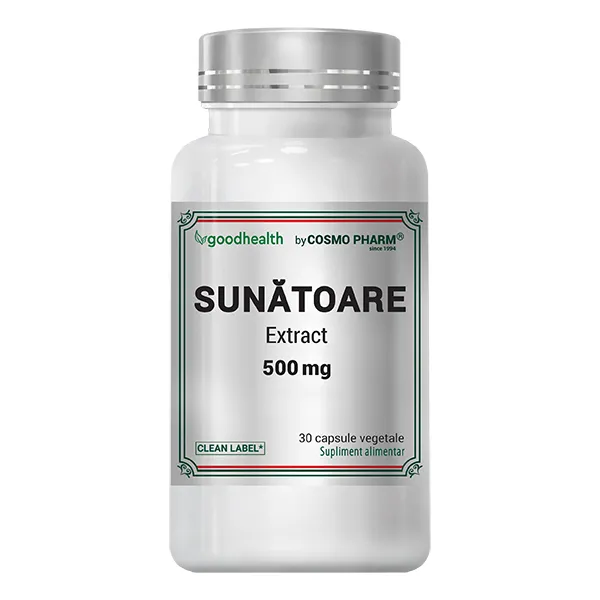 Sunatoare Extract 500mg, 30 capsule, Cosmopharm 