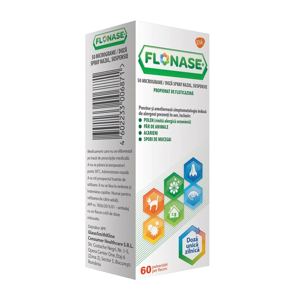 Flonase spray nazal, 60 pulverizari, Haleon