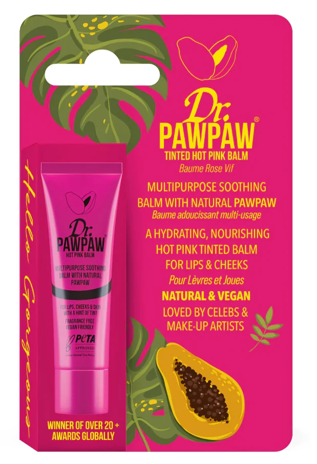 Balsam multifunctional nuanta Hot Pink, 10ml, Dr.PAWPAW