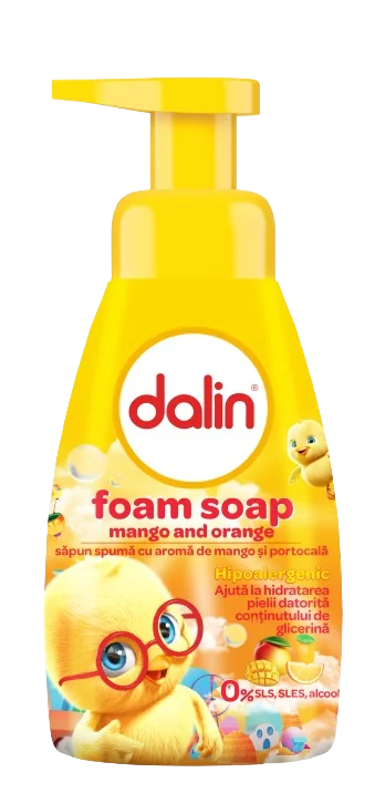 Sapun spuma cu mango, 200ml, Dalin