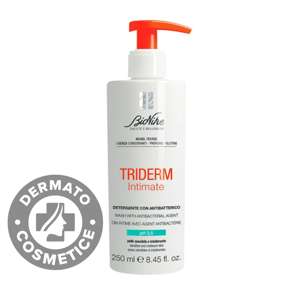 Gel intim de curatare antibacterian cu pH 3.5 Triderm Intimate, 250ml, Bionike