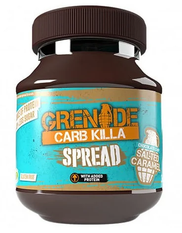 Crema tartinabila cu caramel sarat Carb Killa Spread, 360g, Grenade