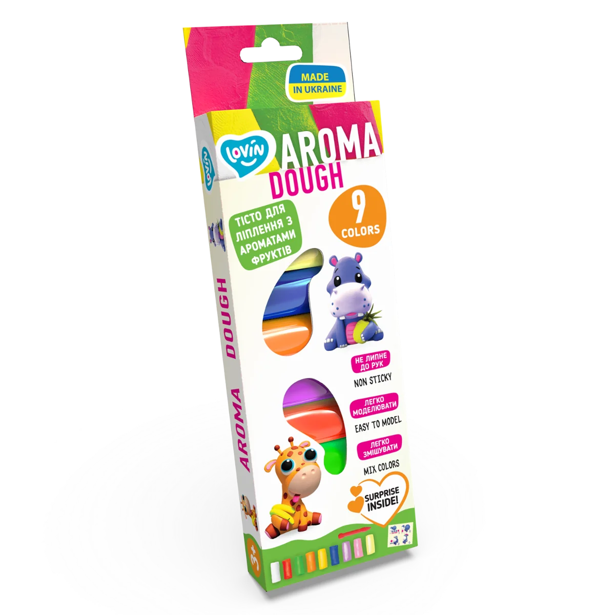 Set plastilina Lovin Aroma Dough, 9 x15g, Oktoclay