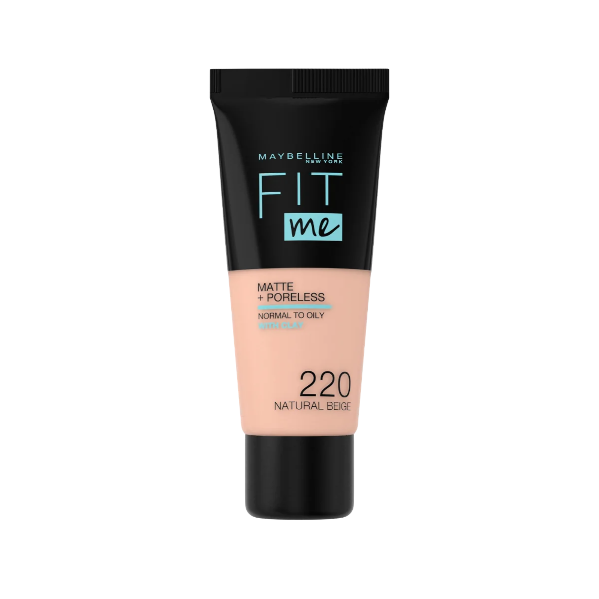 Fond de ten Matte & Poreless 220 Natural Beige Fit Me, 30ml, Maybelline 