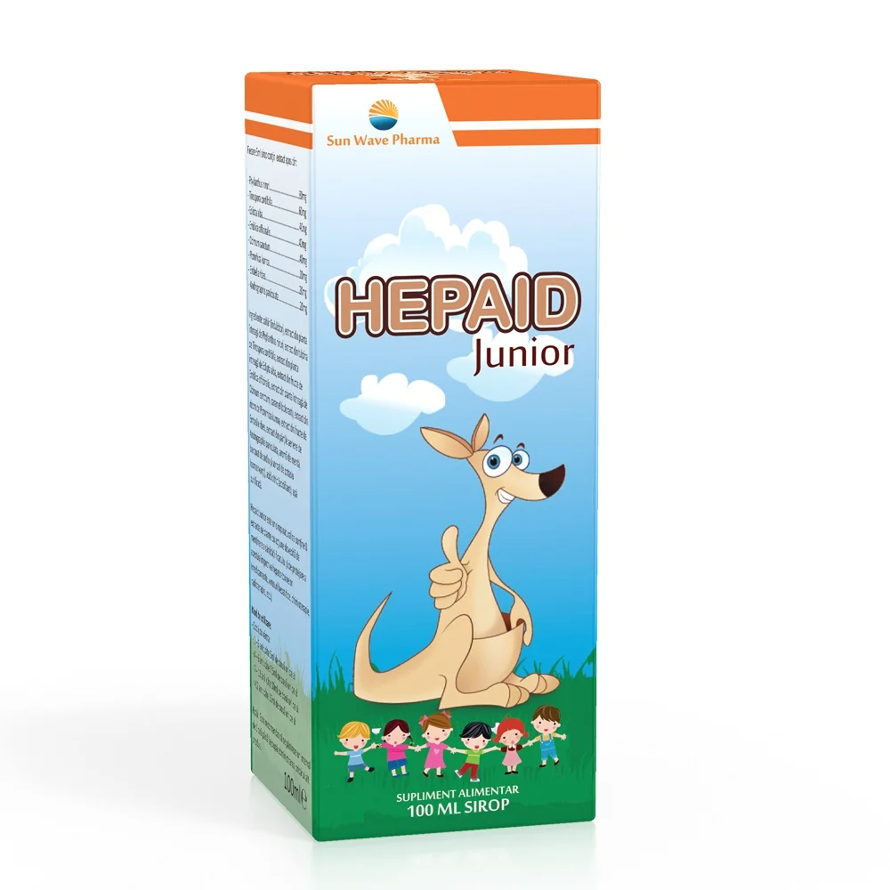 Sirop Hepaid Junior, 100 ml, Sun Wave