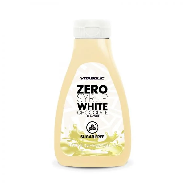 Zero Syrup cu aroma de ciocolata alba, 425ml, Vitabolic