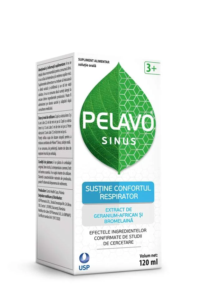 Pelavo Sinus solutie orala, 120ml, USP