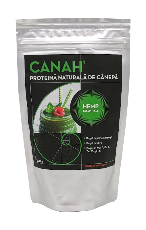 Pudra proteica de canepa, 300g, Canah