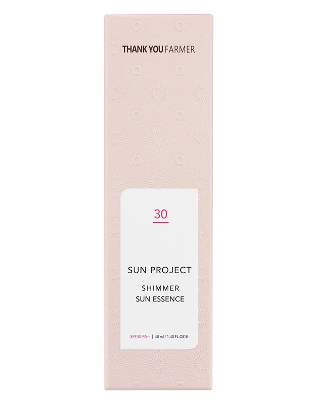 Crema cu factor de protectie solara SPF30 Sun Project Shimmer Sun Essence, 40ml, Thank You Farmer 