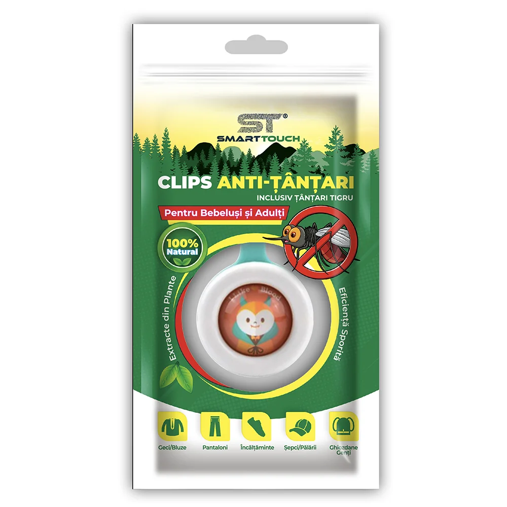 Clips reglabil Anti-Tantari pentru copii si adulti, 1 bucata, Smart Touch 