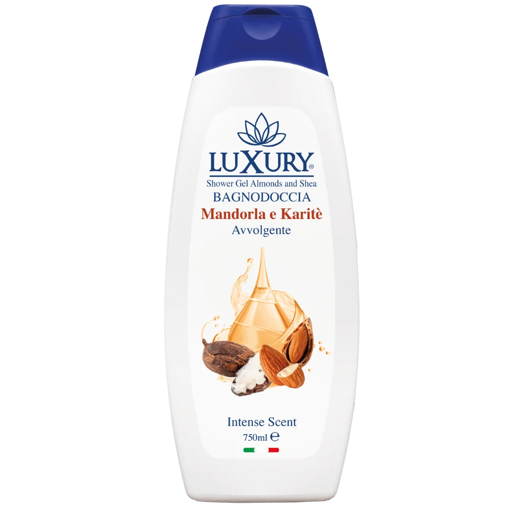 Gel de dus cu migdale si unt de shea, 750ml, Luxury