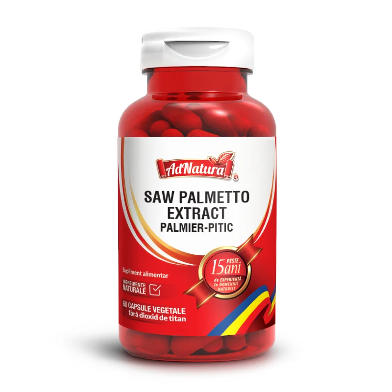 Saw Palmetto Extract Palmier-Pitic, 60 capsule, AdNatura