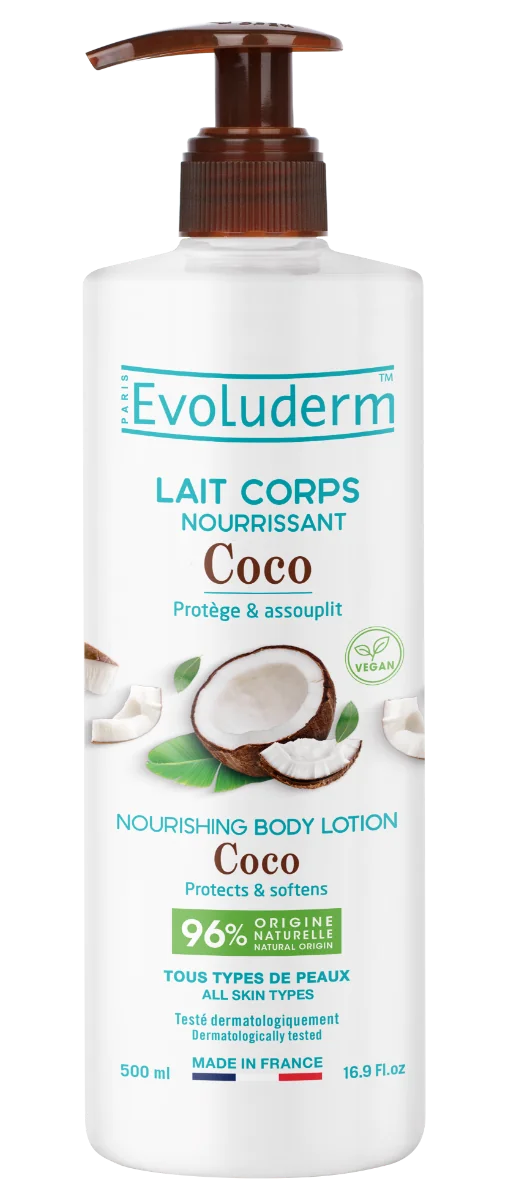 Lapte de corp hranitor Coco, 500ml, Evoluderm