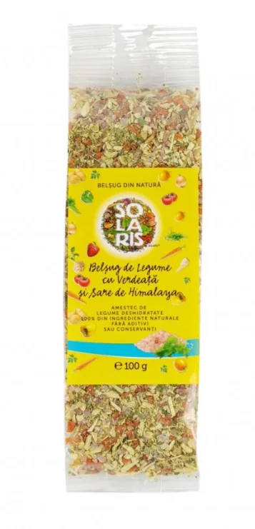 Belsug legume cu verdeata si sare roz de Himalaya, 100g, Solaris