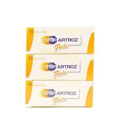 Stopartroz Forte 10 plicuri, pachet 2 cutii + 1, Rompharm