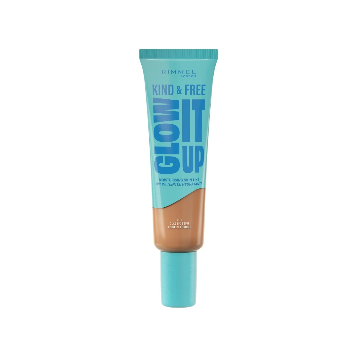 Fond de ten Kind & Free Glow It Up 201 Classic Beige, 30ml, Rimmel London 