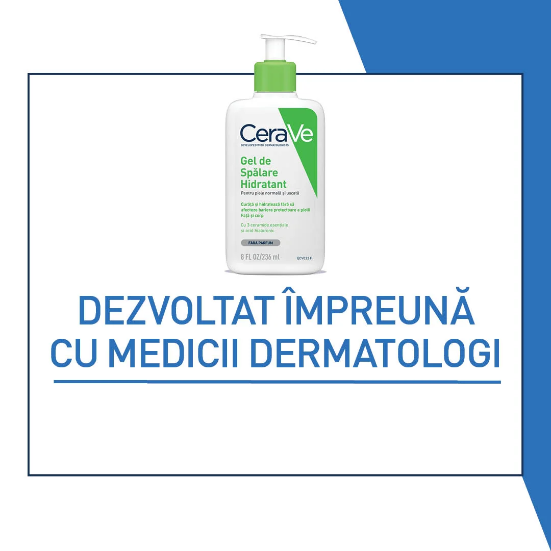 Gel de spalare hidratant pentru piele normal-uscata, 236ml, CeraVe 