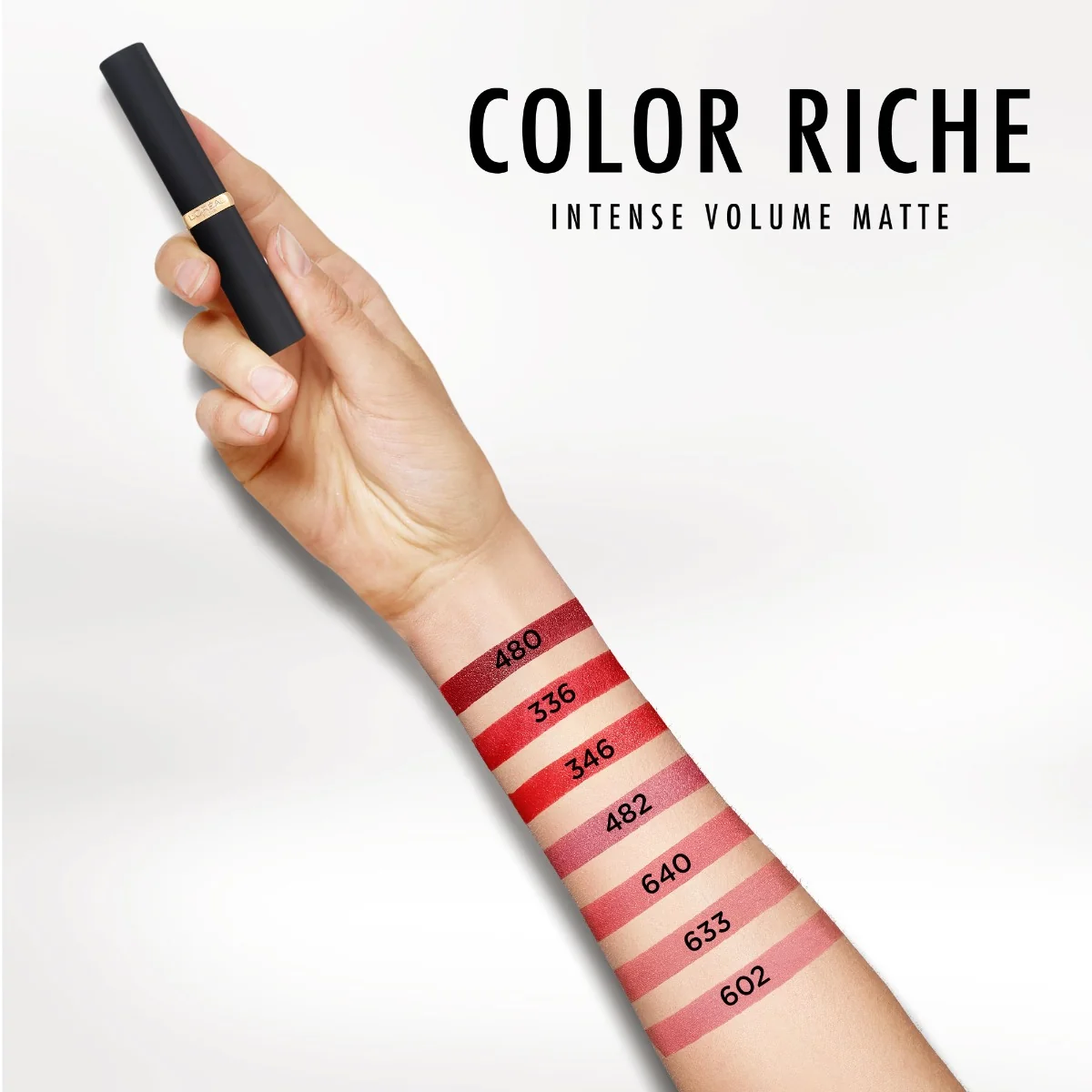 Ruj mat Color Riche Intense Volume Matte 480 Le Plum Dominant, 1.8g, L'Oreal Paris 