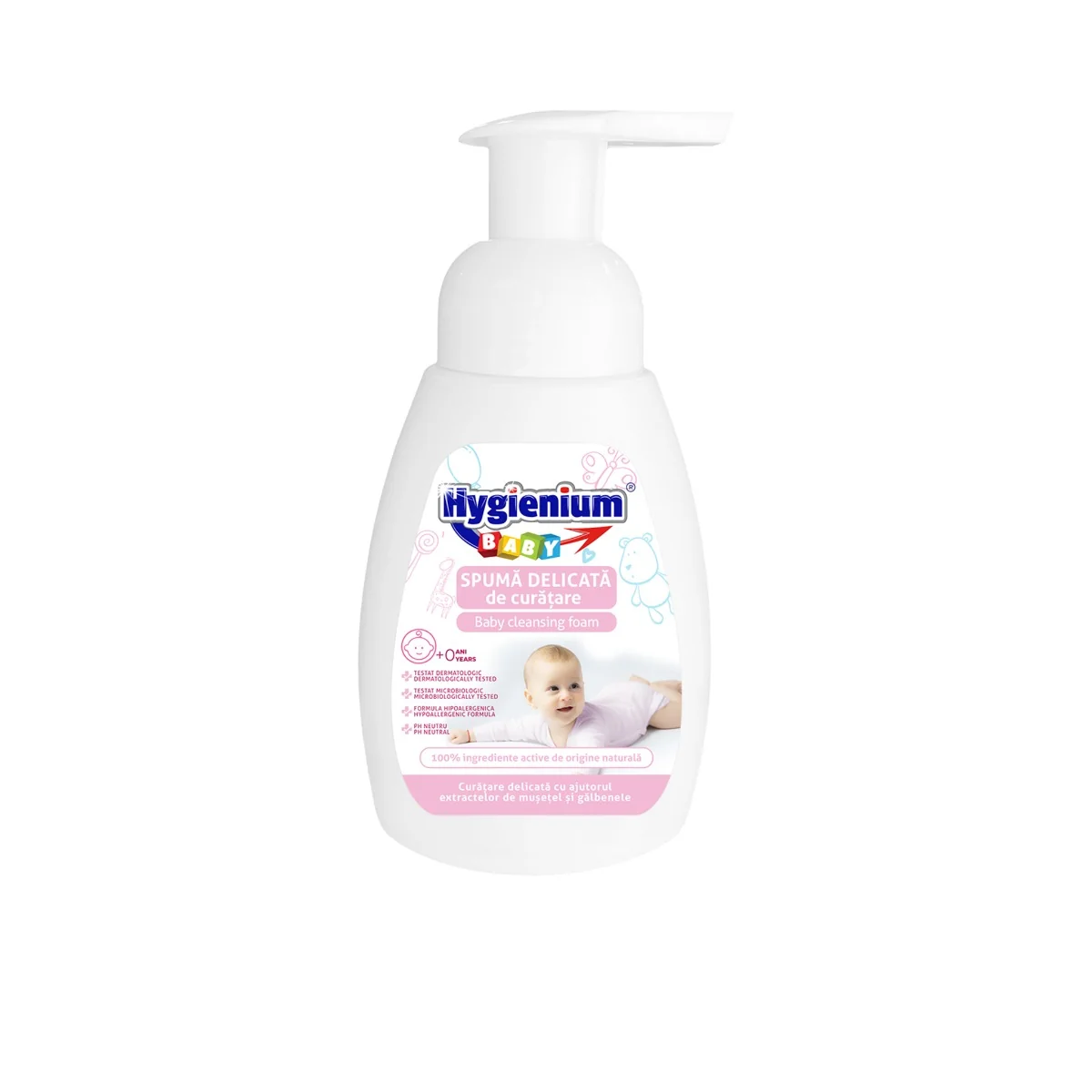 Spuma delicata de curatare, 250ml, Hygienium