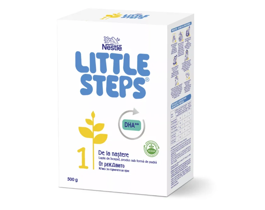 Lapte praf 0-6 luni Little Steps 1, 500g, Nestle 