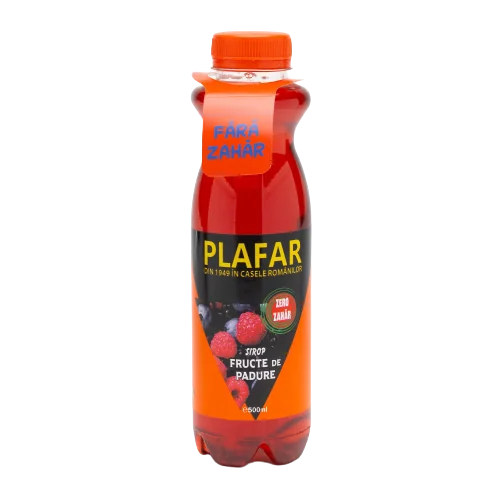 Sirop de fructe de padure cu zero zahar, 500ml, Plafar