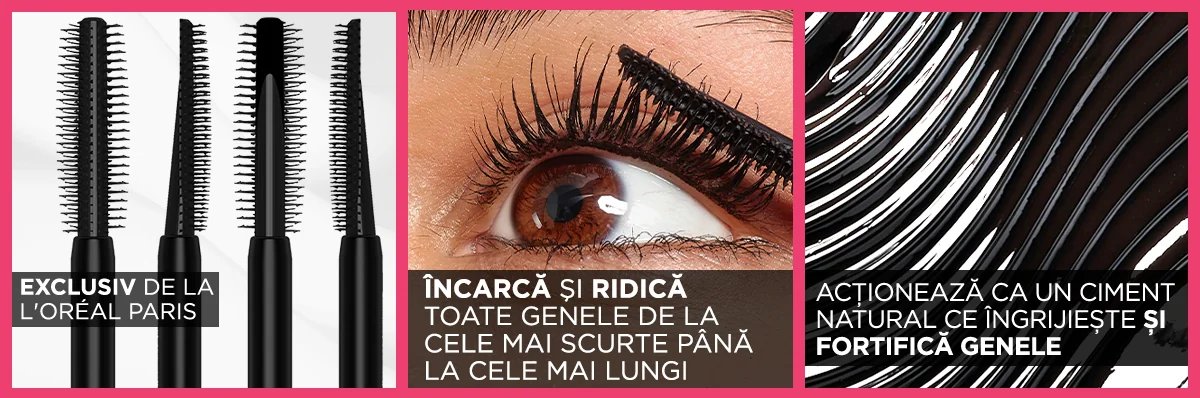 Mascara Telescopic Lift incarca si ridica toate genele de la cele mai scurte la cele mai lungi