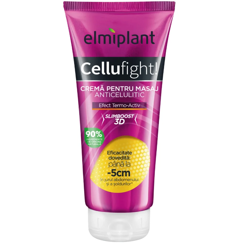 Crema pentru masaj anticelulitic Cellufight, 200ml, Elmiplant