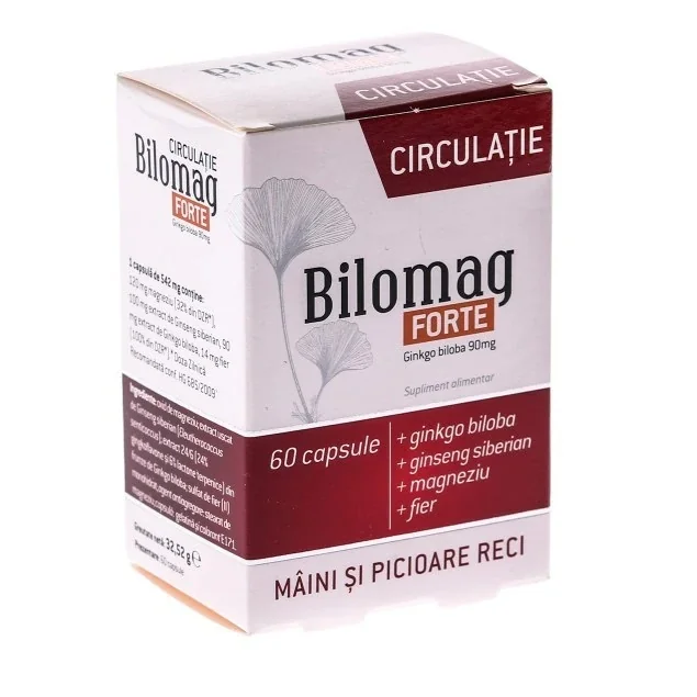 Bilomag Forte Circulatie, 60 capsule, Zdrovit