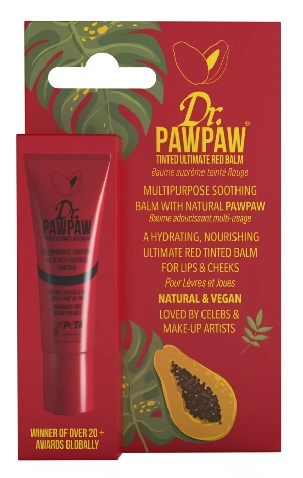 Balsam multifunctional nuanta Red, 10ml, Dr.PAWPAW