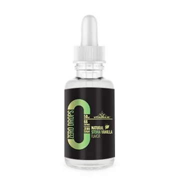 Zero Drops Natural Stevia Vanilla, 50ml, Vitabolic