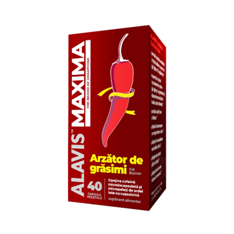 Fat Burner, 40 capsule vegetale, Alavis Maxima