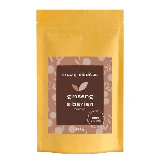 Ginseng Siberian Pudra Bio, 125g, Crud si sanatos