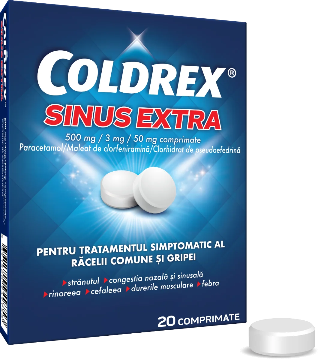 Coldrex Sinus Extra, 10 comprimate, Perrigo