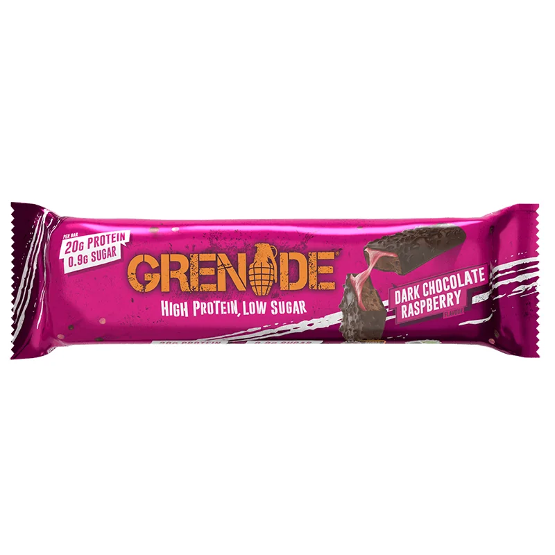 Baton proteic Dark Chocolate Raspberry, 60g, Grenade