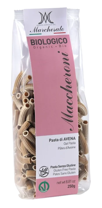 Paste din ovaz fara gluten Bio Maccheroni, 250g, Marchesato