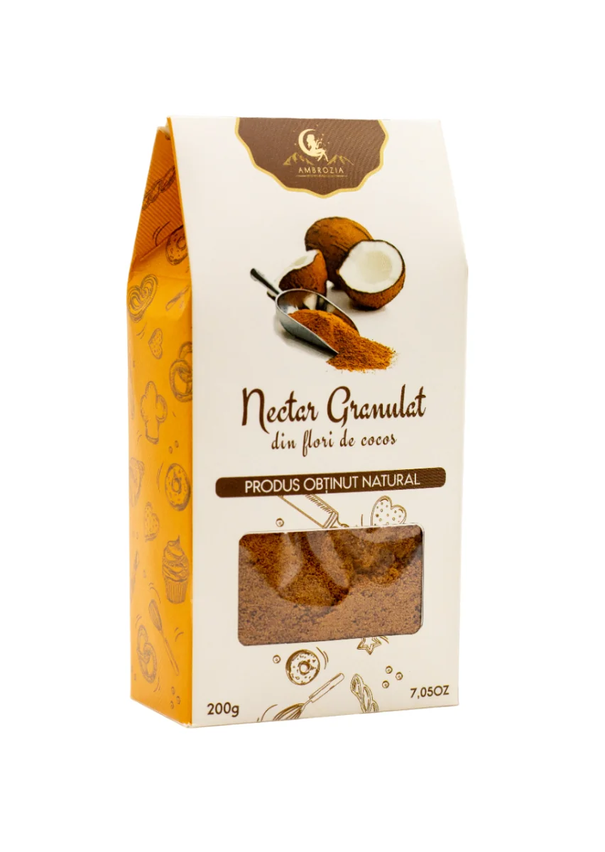 Nectar granulat din flori de cocos, 200g, Ambrozia