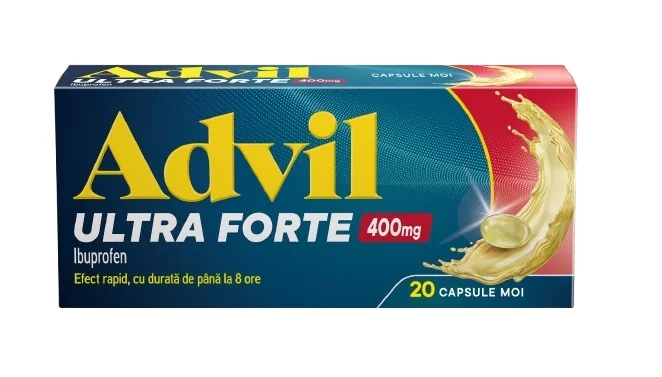 Advil Ultra Forte 400mg, 20 capsule moi, Haleon 