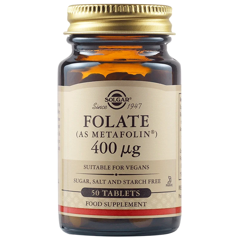 Folate 400mcg, 50 tablete, Solgar