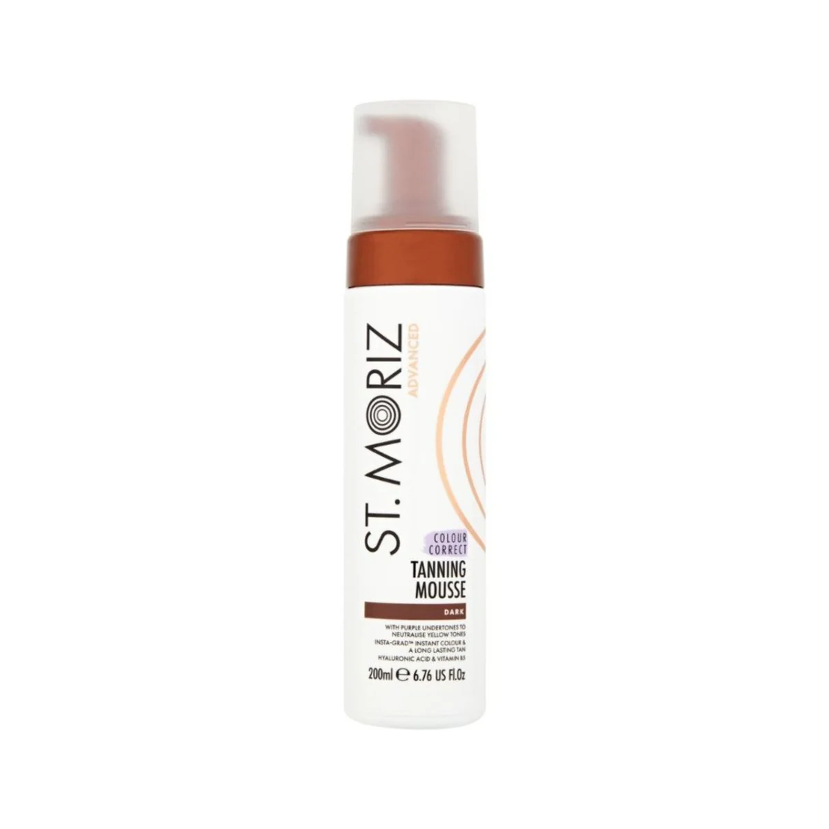 Spuma autobronzanta Advanced Tanning Mousse Dark, 200ml, St. Moriz