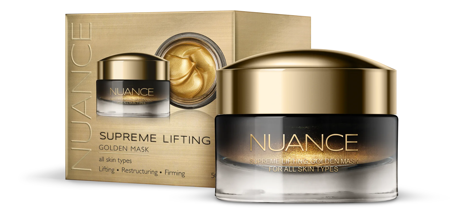 Masca de fata Supreme Lifting Golden, 50ml, Nuance