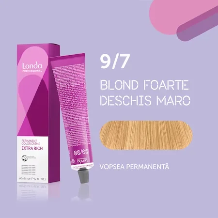 Vopsea de par permanenta 9/7 Extra Rich, 60ml, Londa Professional 