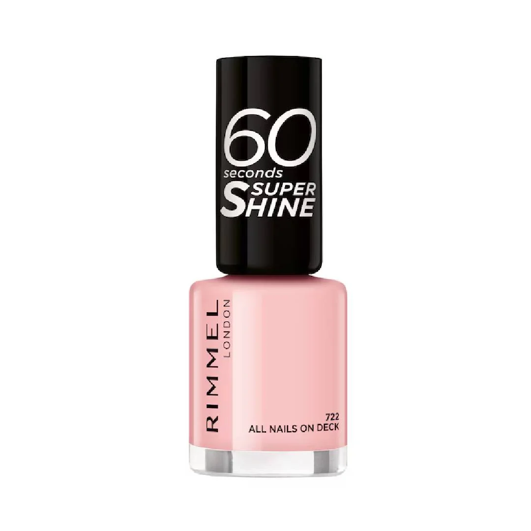 Lac de unghii 60 Seconds Super Shine 722 All Nails on Deck, 8ml, Rimmel London